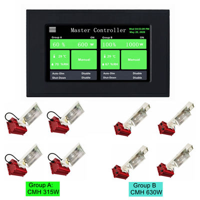 듀얼 채널 CMH HVAC 0 10V 컨트롤러 HPS 5V DC 스마트 조명 컨트롤러
