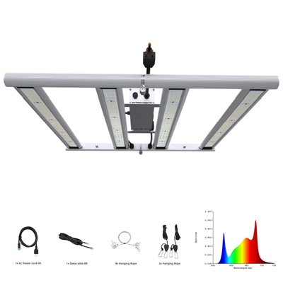 Galaxy 2835SMD LED 240W 4 막대기 접이식 식물은 0 - 10V 디밍이 가능한 조명을 자랍니다.